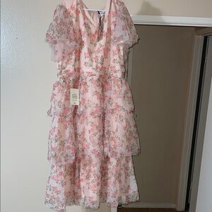 JessaKae Pink Floral Maxi Dress